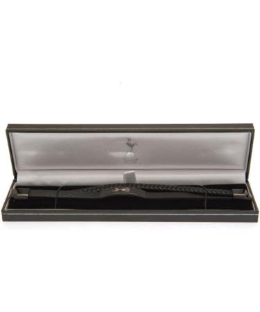 Buy Tottenham Hotspur FC Black IP Leather Bracelet - Official Licensed Merchandise - Buy Online on GoSupps.com
