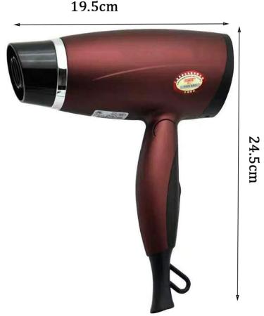 Portable Hair Dryer Mini Hair Dryer Compact Blow Dryer Folding Travel hairdryer 1800W Two Speeds Constant Temperature Protect Hair for Frizz Free Shine Lightweight Perfect for Journey Long Cable small - Buy Online on GoSupps.com