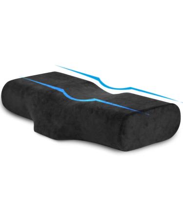 SAILFIN Lash Pillow for Eyelash Extensions - Memory Foam Cushion with Neck and Head Support - Large Black - Buy Online on GoSupps.com