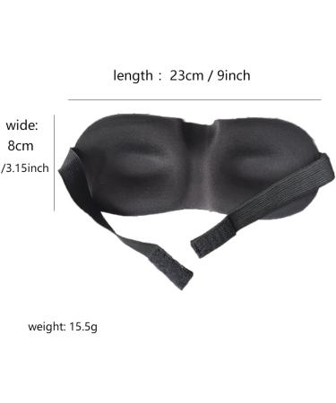 Sleep Mask 2 Pack - 100% Light Blocking Eye Masks for Sleep | Adjustable Blindfolds for Travel & Yoga | Comfortable & Pressure-Free Design - Buy Online on GoSupps.com