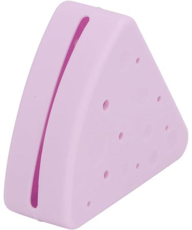 Portable Silicone Powder Puff Storage Box with Dual Vent Design for Triangle Sponge Easy to Clean Portable and Convenient (Light Purple) - Buy Online on GoSupps.com