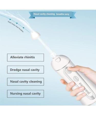 Sinus Rinse Kit 5 Cleaning Modes 4 Nozzles Nasal and Sinus Irrigation System 360 Degree Rotation Cleaner Nose Rechargeable Allergic Rhinitis Neti Pot (Color : Black) - Buy Online on GoSupps.com