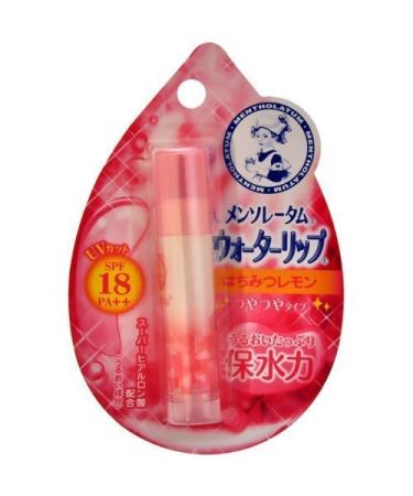 Rohto MENTHOLATUM LipCare Water Lip Honey Lemon Shiny SPF18 PA++ 4.5g