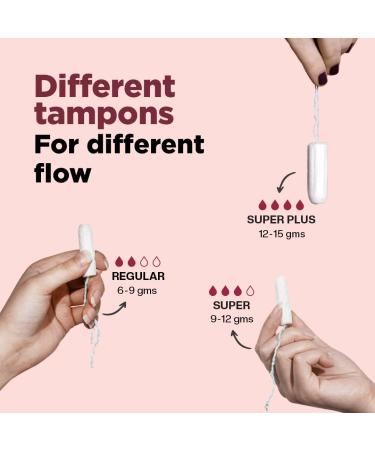 PEESAFE Organic Cotton Tampons | Super Plus | 100% Biodegradable | 16 Count for Ultimate Comfort & Safety - Buy Online on GoSupps.com