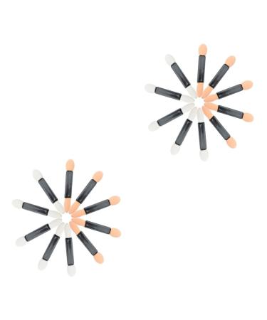 Ipetboom 100 pcs Makeup Dual Shadow Tool Portable Sponge Brush Eye for Girls Sided Applicator Women mediumx2pcs Assorted Colorx2pcs