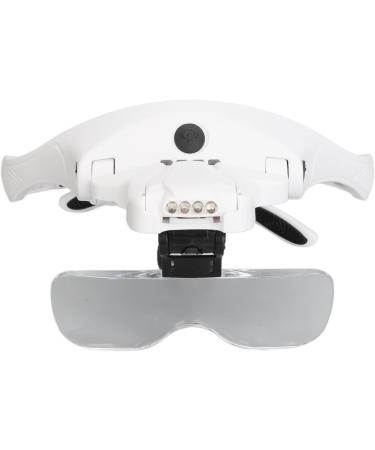 LED Headband Magnifier High Definition 5 Groups Optical Lens Headband Magnifier Multifunction Rechargeable Hands Free 5H Hardness for Reading - Buy Online on GoSupps.com
