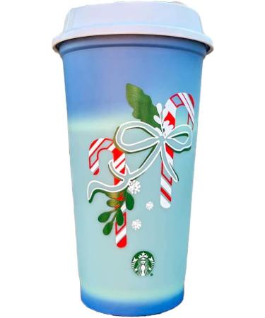 Starbucks Limited Edition Color Changing Candy Cane Reusable Plastic Hot Cups (3)16 oz - Buy Online on GoSupps.com