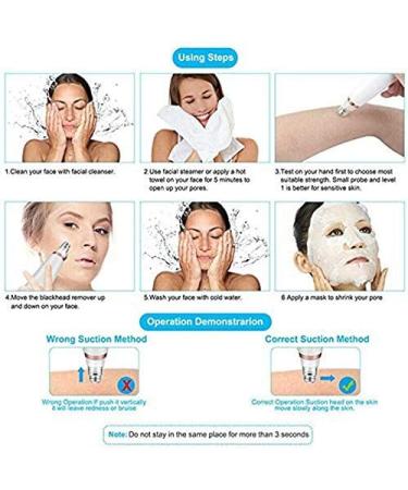 FEDRUI HD Visual Blackhead Remover Electric Pore Cleansing Facial Blackheads Suction Device Blackhead Extractor Tool with 6 LED Fill Lights for Home Bathroom - Buy Online on GoSupps.com