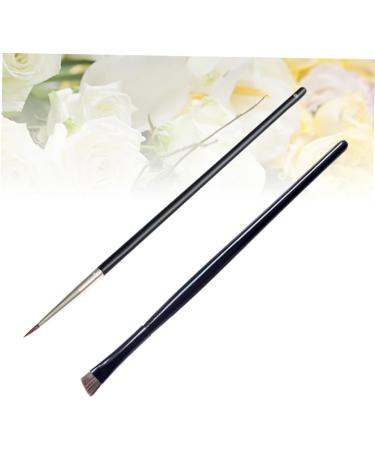 HAPINARY 2pcs Eye Makeup Tools Makeup Brushed Horsehair Eyeshadow Crease Brush Beauty Brush Pen Wooden - Buy Online on GoSupps.com