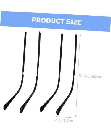 Buy KJHBV Universal Metal Glasses Spare Parts - 2 Pairs Bones Replacement Frames Nose Pads for Men & Women - Black 14x3cm - Buy Online on GoSupps.com