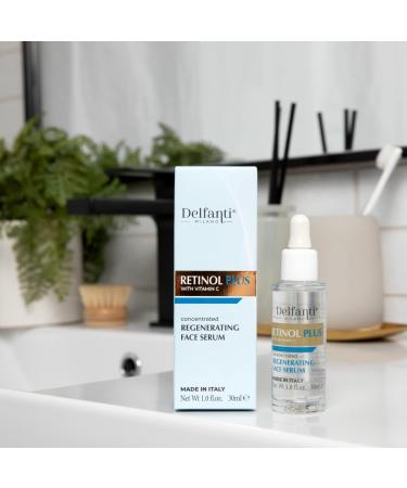 Delfanti Milano Retinol Plus with Vitamin C - Regenerating Face Serum | Made in Italy - International Shipping Available - Buy Online on GoSupps.com