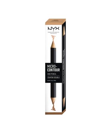 NYX PROFESSIONAL MAKEUP Micro-Contour Duo Pencil  Medium Deep  0.1 Ounce Medium Deep 0.1 Ounce
