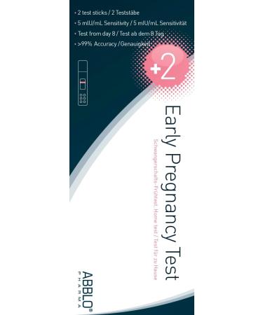 ABBLO Early Pregnancy Test - Detect 7 Days Before Your Period - High Sensitivity 5 mlU/mL - Fast Shipping to UK & DE - Buy Online on GoSupps.com