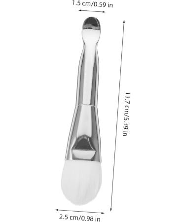 minkissy Double-headed Facial Treatment Brush Mask Facial Skin Care Tool Cream Spoon Mask Applicator Brush Mask for Facials Beauty Tools Facial Mask Applicator Tool Mask Spoon 13.70X2.50X1.50CM Silver - Buy Online on GoSupps.com