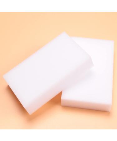 qazaa Melamine Sponge Magical Sponge rub Melamine Cleaner Eco-Friendly White Kitchen Magical Sponge rub 10 * 6 * 2 cm 100 pcs - Buy Online on GoSupps.com