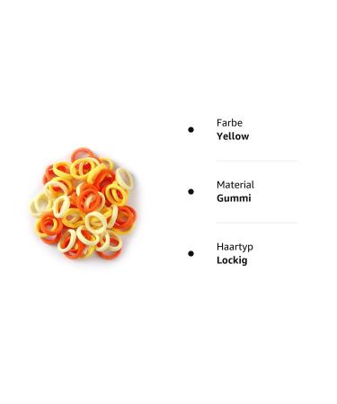 Buy Rpanle 100 Pcs Yellow Hair Ties for Girls | Elastic Rubber Bands Set for Babies & Kids - Perfect for Hairstyles & Ponytails - Buy Online on GoSupps.com