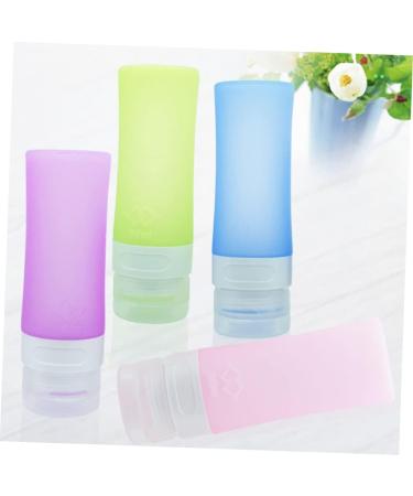 POPETPOP Sample Jars Silicone pot jars Shampoo Tubes Empty Silicone Bottle empty makeup containers lotion container empty squeeze bottle makeup storage containers cosmetic cream travel 80ml Pink - Buy Online on GoSupps.com