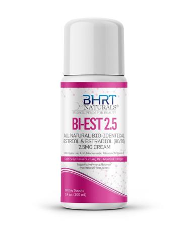Estrogen Menopause Relief Cream for Women All Natural Bioidentical Estrogen Bi-EST 2.5 Hot Flashes Menopause Relief Menstrual Cycle & Body Balance Support
