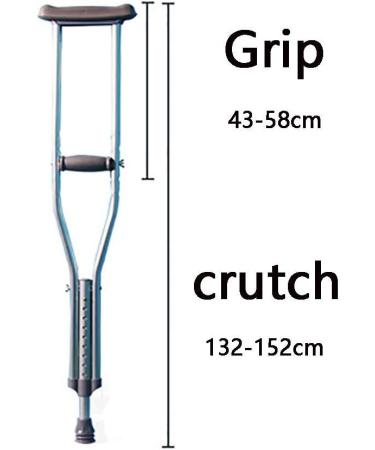 Crutches Cane Double Height Adjustable Anti-Skid Underarm Crutch Thickened Aluminum Alloy Rehabilitation Supplies for Disabled People Beautiful Scenery Bathing in Sunlight A Pair Large - Buy Online on GoSupps.com