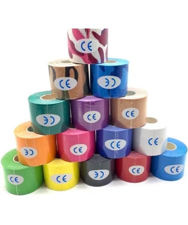 Buy Athmedic Synthetic Kinesiology Tape | Water Resistant Kinesiology Tape - Black Pink Dark Blue - International Shipping Available - Buy Online on GoSupps.com