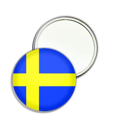Sweden Flag - 77mm Round Compact Mirror
