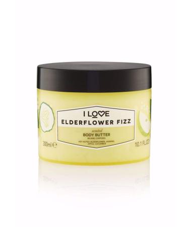 I Love Scents Body Butter Elderflower Fizz 300ml - Nourishing Hydrating & Luxurious Skincare - Shop Internationally - Buy Online on GoSupps.com