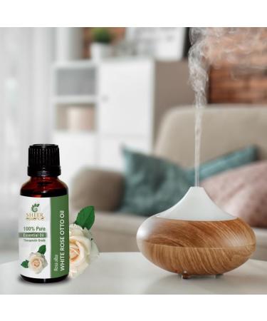 White Rose Otto Oil 15 ML | 100% Pure Natural Rosa Alba Essential Oil | Therapeutic Grade Uncut | International Shipping Available - Buy Online on GoSupps.com