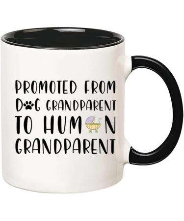 Fonhark Dog Grandparent to Human Grandparent Mug - Baby Announcement Grandparent Gift 11oz - Buy Online on GoSupps.com