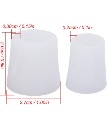 8 Pairs Silicone Toe Cuffs & Caps for Men & Women | Relief for Bubbles Hammer Toe & Ingrown Nails - Buy Online on GoSupps.com