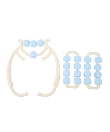 Hokzyhouse blue massage bars 20 roles muscle scooter massage device relieve muscle fatigue versatile circular leg termination massage device for leg neck hand arm