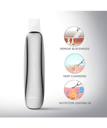 TOUCHBeauty Rechargeable Facial Scrubber Spatula & Blackheads Remover - Red Dot Winner 2021 - Buy Online on GoSupps.com