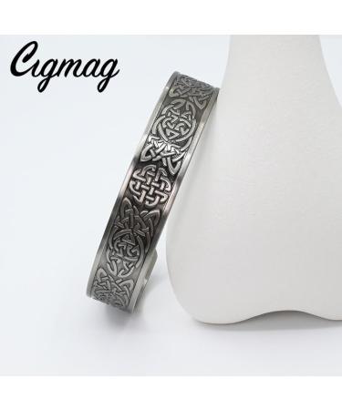 9X Lymphatic Drainage Men's Copper Bracelet | Ultra Strength Magnet | 99% Pure Copper | Adjustable Brazaletes Cuff Bangle | Celtic Knot Design | Gift Box Included - Buy Online on GoSupps.com