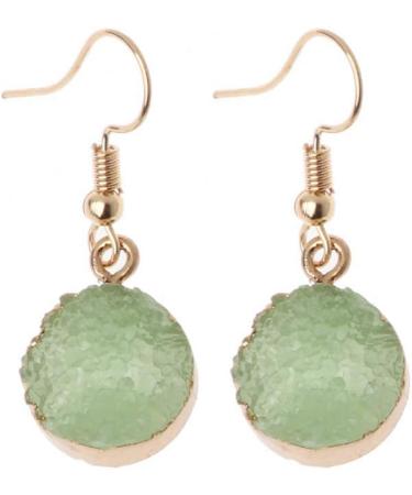 Feyley Crystal Irregular Cluster Earrings - Black Quartz Geode Dangle Earrings for Women & Men | Unique Jewelry Gift - Buy Online on GoSupps.com