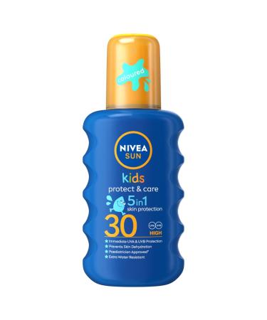 Nivea Sun Children's Sun Spray SPF30 Long Lasting Water Resistant Coloured Spray 200ml