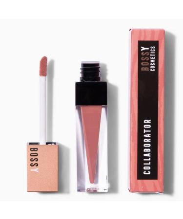 Bossy Cosmetics Vegan Hydrating Liquid Lipstick - Long Lasting Matte Lip Stick for Full & Healthy Lips - Light Peach/Coral Color - Paraben, Mineral Oil, and Cruelty Free - Buy Online on GoSupps.com