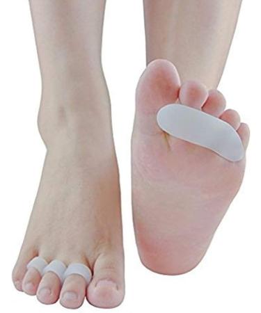 4x Silicone Gel Toe Separator for Hallux Valgus - Premium Forefoot Pad for Pain Relief | International Shipping - Buy Online on GoSupps.com
