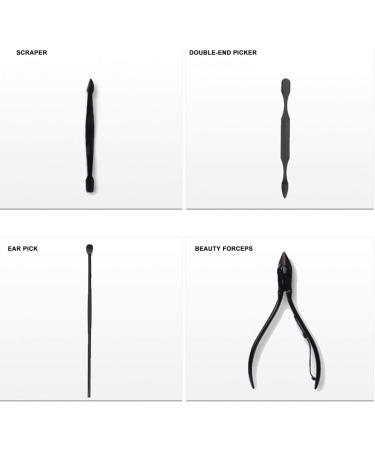 Stainless Steel Nail Clippers Eyebrow Scissors Dead Skin Pusher Pedicure Care Tools for Professional Use for Nail Care for Daily Life for (Jeanokod85p4fq7m2-12) - Buy Online on GoSupps.com