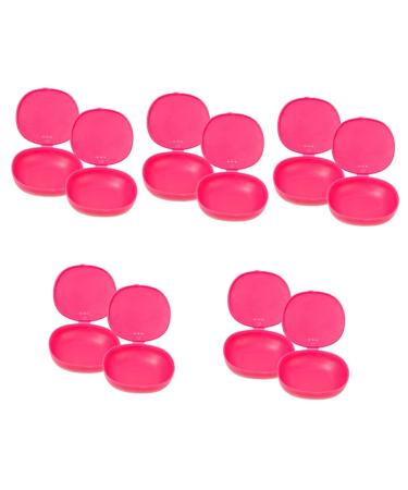 Gleavi silicone cover 10 pieces storage box silicone cup holder pacifier container silicone container period cup period disc case cup holder menstrual cups rosax5st 1 piece (1 Pack)