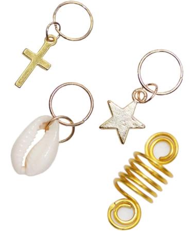 minkissy 1 Braiding Hair Accessories Braid Hair Accessories Decorative Hair Clips Braided Hair Clip Gold Hair Accessories Gold Hair Clips Shell Hair Rings Arm Makeup Cleaner Wig Embossed - Buy Online on GoSupps.com