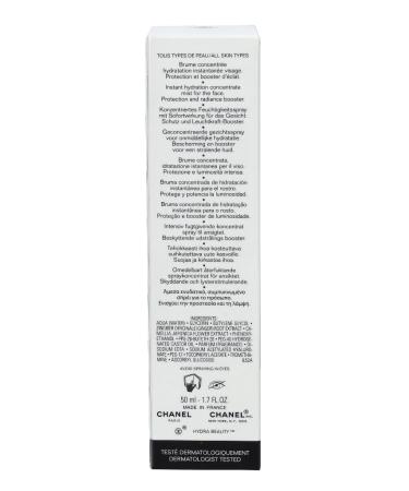 Chanel Hydra Beauty Essence Mist Hydration Protection Radiance Energizing Mist Unisex Mist 1.7 oz - Buy Online on GoSupps.com