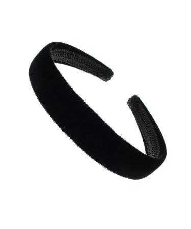 Topkids Accessories Velvet Alice Headband Hairband Hair Band Head Band Women Girls 90s 80s 70s 60s Wedding Hen Party Bridal Festival Adult Wonderland Thick Wide (2.5cm Black)