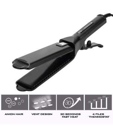 Professional Ceramic Tourmaline Ionic Flat Iron Hair Straightener for All Hair Types - Wet & Dry Perfect for Women - Buy Online on GoSupps.com