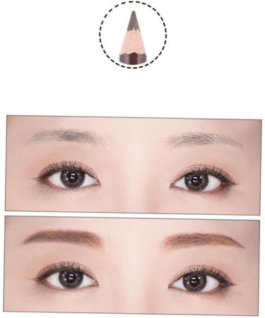  LALAFINA LALAFINA 6 pieces of pen shape for coffee light beauty double sided fine makeup long waterproof pattern on proof pencil eyebrow smooth - Buy Online on GoSupps.com