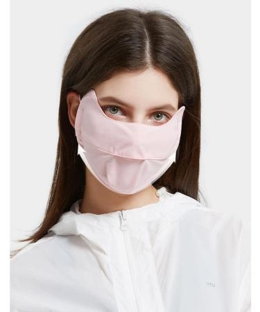 2pcs Cool Breathable Sun Protection Anti-UV Face Cover Mask Reusable Washable Stylish Face Masks with Adjustable Ear Loops(Pink) 23 13 7cm - Buy Online on GoSupps.com