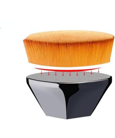 SAXTZDS Foundation Makeup Brush Flat Top Kabuki Hexagon Face Blush Liquid Powder Foundation Brush for Blending Liquid Cream Or Flawless Powder Cosmetics with Bonus Protective Case (Clear) - Buy Online on GoSupps.com