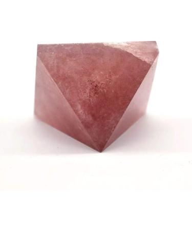 Natural Crystal Rough 40mm Natural Strawberry Crystals Quartz Stone Pyramid 1pc PEIQIYIN - Buy Online on GoSupps.com