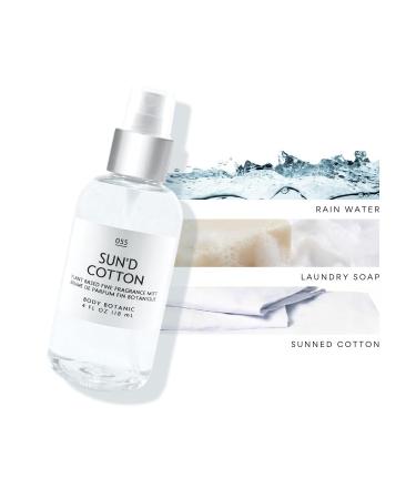 Sun'd Cotton Fine Fragrance Mist 4 Fl Oz 118 Ml - the Nostalgic Scent of Warm Cotton Drying in the Sun - with Plant Extracts - Buy Online on GoSupps.com