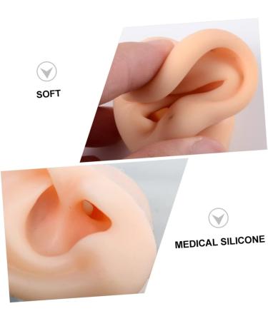 Healifty 4 Pcs Silicone Earrings Ear Piercing Jewelry Set - Soft Ear Models for Piercing Simulation - Human Body Ear Models - Assorted Colors - Buy Online on GoSupps.com