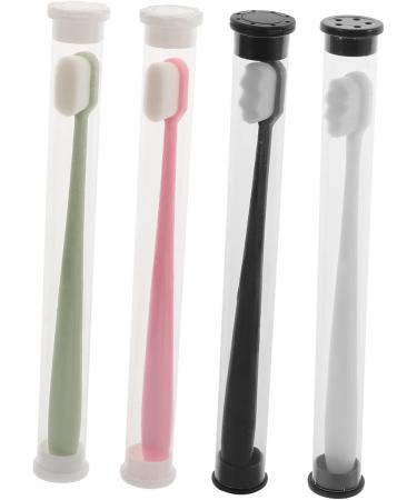 Minkissy Travel Toothbrush Set - 12 Soft Brushes for Gentle Tooth & Gum Care | Portable & Durable Travel Essentials - Buy Online on GoSupps.com