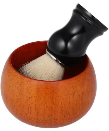 Luxury Healeved Shaving Bowl Set - Wooden Cup Brushes & Shell Soap for a Premium Shaving Experience - Buy Online on GoSupps.com